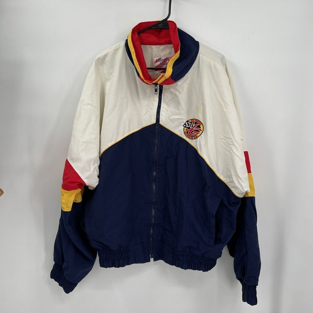 Vintage American‎ Made Sportswear Jeff Gordon Windbreaker Jacket Men Sz XL